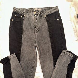 Black and gray jeans from Adika. Straight leg. Worn once.